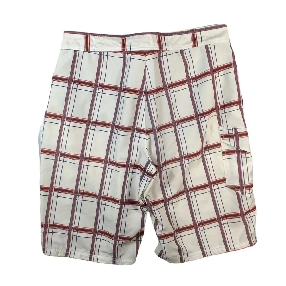 SH529 Mens WEARFIRST Vintage lined Military Cargo Swim Trunks 34 (L)